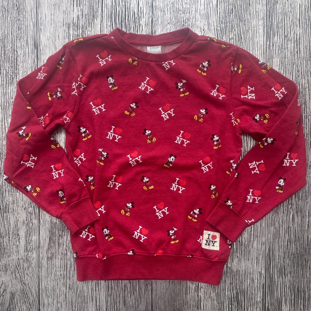(EUC) Disney I❤️NY Mickey Mouse Sweatshirt SMALL